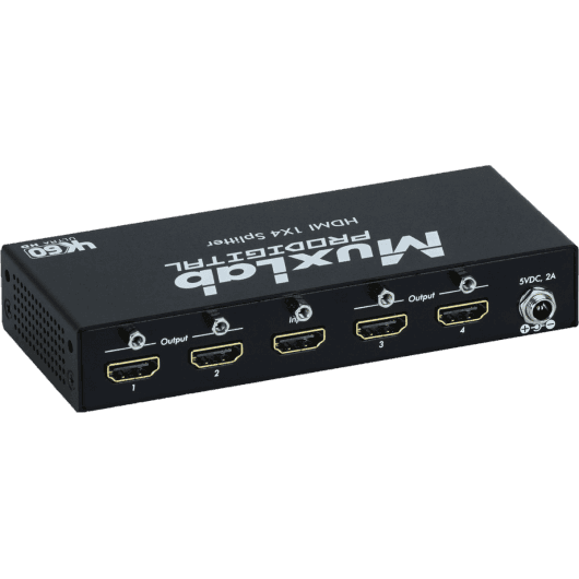 MuxLab 500426 - Distribuidor HDMI 1x4 4K/60Hz con Downscaling Independiente - Tempo Shop