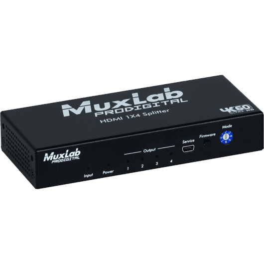 MuxLab 500426 - Distribuidor HDMI 1x4 4K/60Hz con Downscaling Independiente - Tempo Shop
