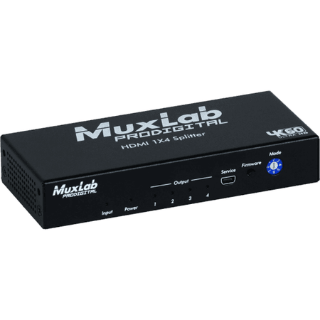 MuxLab 500426 - Distribuidor HDMI 1x4 4K/60Hz con Downscaling Independiente - Tempo Shop