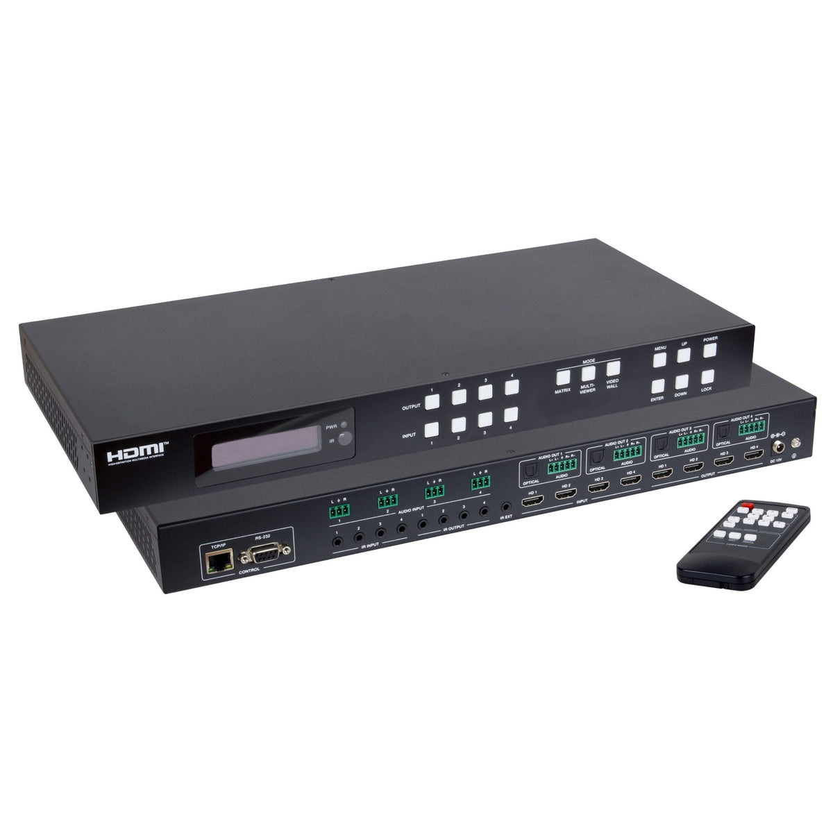 MuxLab 500428 - Matriz HDMI 2.0 4x4 con Multiview y Videowall - Tempo Shop