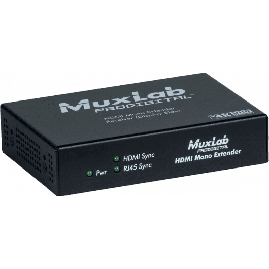 MuxLab 500451-RX - Receptor HDMI HDBaseT UHD 4K (Alcance 40m/70m) - Tempo Shop