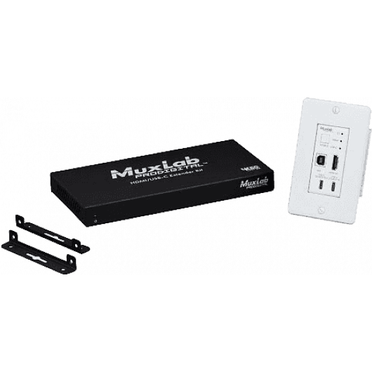 MuxLab 500452 - Kit Extensor KVM de Placa Mural HDMI / USB-C HDBaseT 4K/60 - Tempo Shop