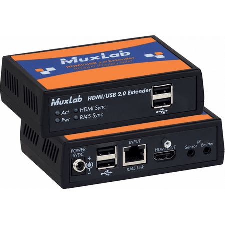 MuxLab 500457 - Kit Extensor KVM HDMI y USB 2.0 HDBaseT (4K/60Hz hasta 100m) - Tempo Shop
