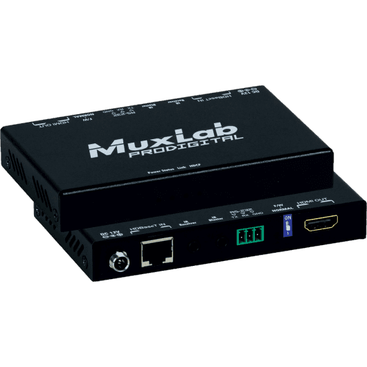 MuxLab 500459 - Kit Extensor HDMI/RS232 HDBaseT 4K/60 con PoC - Tempo Shop