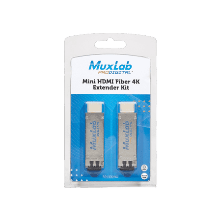 MuxLab 500461 - Mini Kit Extensor HDMI 4K sobre Fibra Óptica (LC Duplex) - Tempo Shop