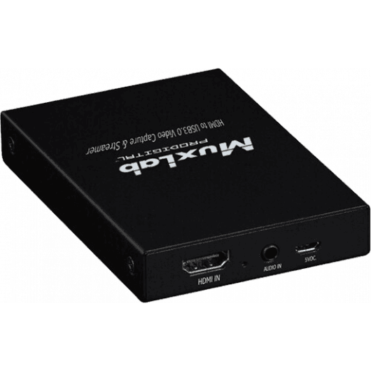 MuxLab 500467 - Streamer y Capturadora de Vídeo HDMI a USB 3.0 (4K/60Hz) - Tempo Shop