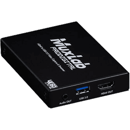 MuxLab 500467 - Streamer y Capturadora de Vídeo HDMI a USB 3.0 (4K/60Hz) - Tempo Shop