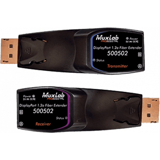 MuxLab 500502 - Kit Extensor de Fibra Óptica DisplayPort 1.2a 4K - Tempo Shop