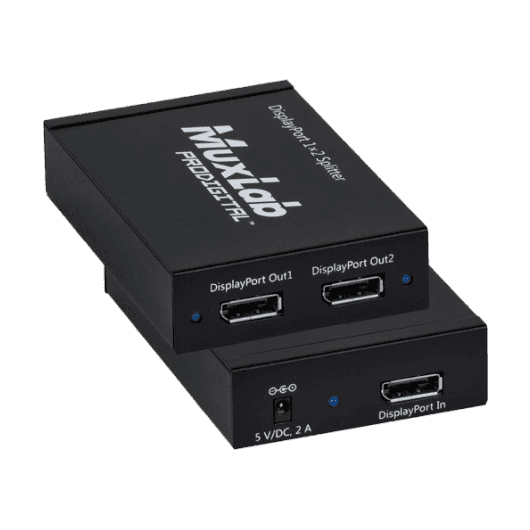 MuxLab 500506 - Distribuidor Hub DisplayPort 1.2a 1x2 MST con Soporte 4K 60Hz - Tempo Shop