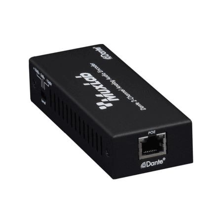 MuxLab 500551 - Codificador de Audio Analógico a Dante de 2 Canales con PoE - Tempo Shop
