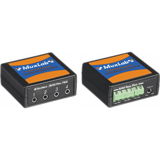 MuxLab 500600 - Kit de extensión infrarroja remota con paso de señal sobre Cat5e/6 - Tempo Shop