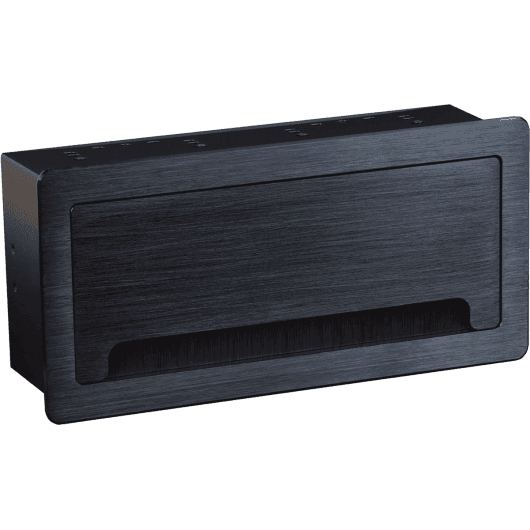MuxLab 500610 - Caja de Conexión de Mesa Modular para 8 Ranuras (Negro) - Tempo Shop