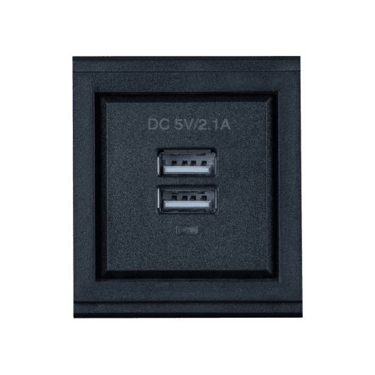 MuxLab 500616 - Módulo de Carga Doble USB-A (5V 2.1A) para Caja de Conectividad 500610 - Tempo Shop