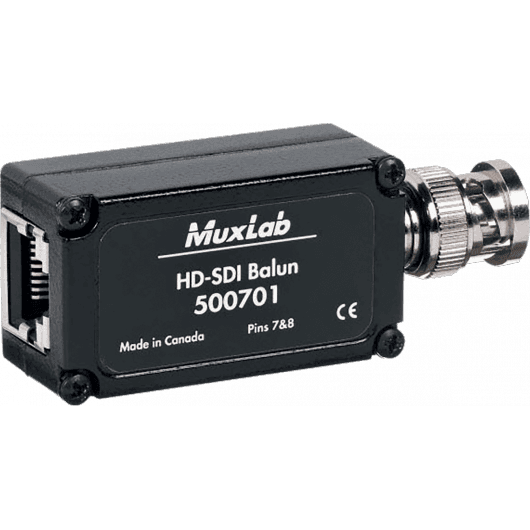 MuxLab 500701-2PK - Kit de 2 Baluns HD-SDI Pasivos para Transmisión sobre UTP - Tempo Shop