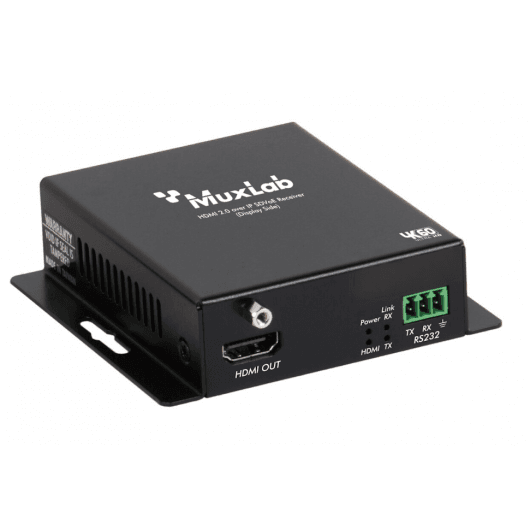 MuxLab 500709-RX - Receptor HDMI 2.0 sobre IP SDVoE por Fibra Óptica 10Gb - Tempo Shop