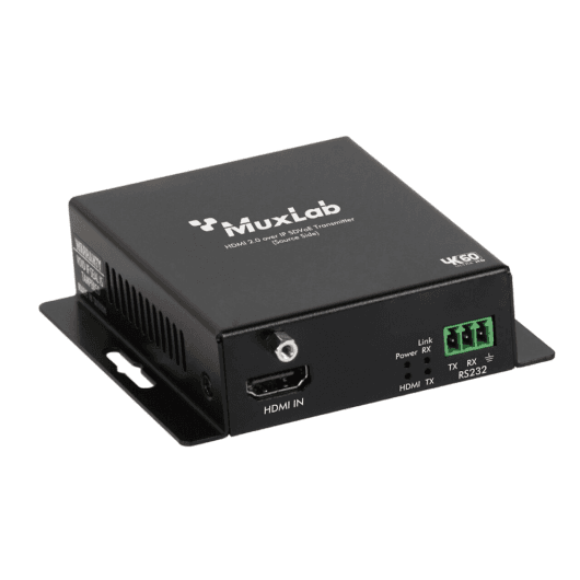 MuxLab 500709-TX - Transmisor HDMI 2.0 sobre IP SDVoE 10Gb por Fibra Óptica - Tempo Shop