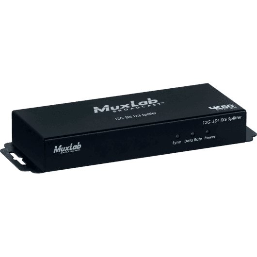 MuxLab 500718 - Distribuidor 12G-SDI 1x6 con Re-clocking y Soporte 4K/60Hz - Tempo Shop
