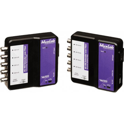 MuxLab 500732-SM10 - Kit de Extensión de Fibra Óptica 6G-SDI (10 km, Monomodo) - Tempo Shop