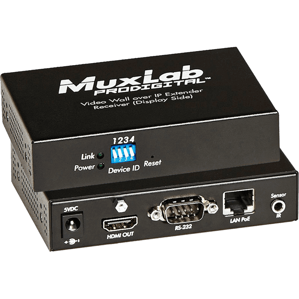 MuxLab 500754-RX - Receptor HDMI sobre LAN Gigabit para Video Wall - Tempo Shop