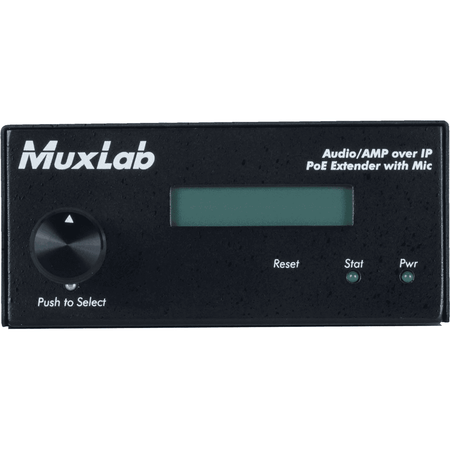 MuxLab 500755-AMP-TX - Transmisor de Audio sobre IP con Entrada de Micrófono - Tempo Shop