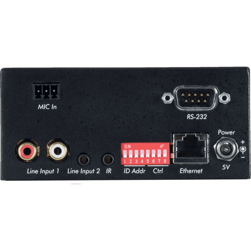 MuxLab 500755-AMP-TX - Transmisor de Audio sobre IP con Entrada de Micrófono - Tempo Shop