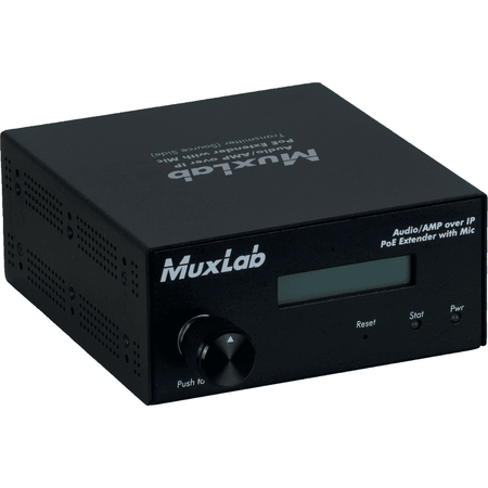 MuxLab 500755-AMP-TX - Transmisor de Audio sobre IP con Entrada de Micrófono - Tempo Shop