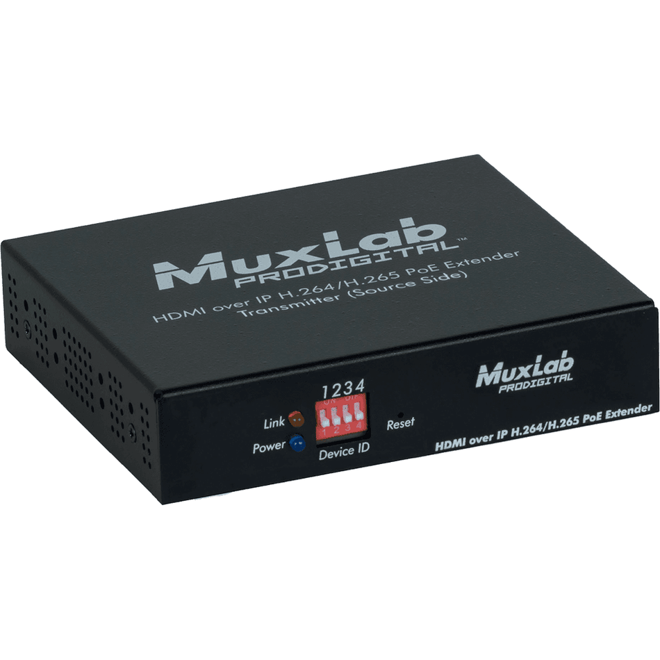 MuxLab 500762-TX - Transmisor HDMI sobre IP H.264/H.265 con PoE - Tempo Shop