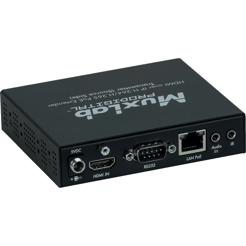 MuxLab 500762-TX - Transmisor HDMI sobre IP H.264/H.265 con PoE - Tempo Shop