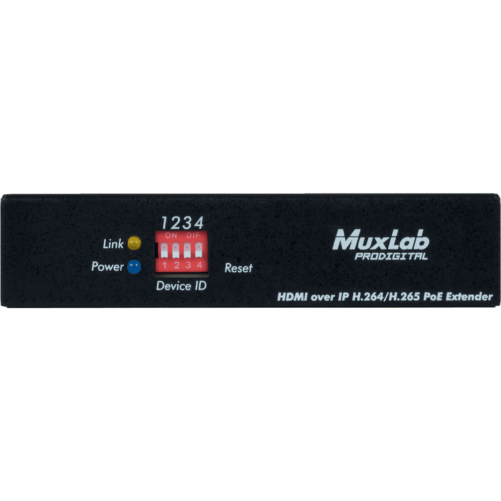 MuxLab 500762-TX - Transmisor HDMI sobre IP H.264/H.265 con PoE - Tempo Shop