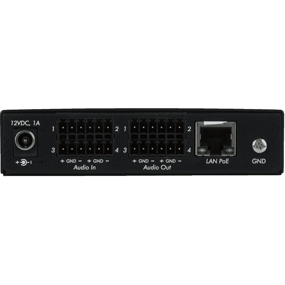 MuxLab 500765 - Pasarela de Audio Dante 4 Canales con PoE - Tempo Shop