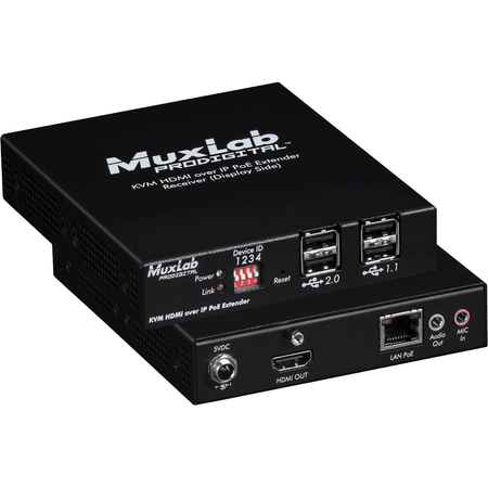 MuxLab 500772-RX - Receptor HDMI KVM sobre IP UHD 4K - Tempo Shop