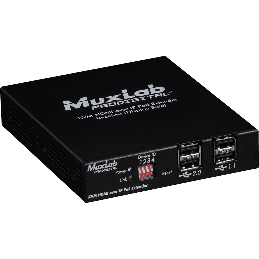 MuxLab 500772-RX - Receptor HDMI KVM sobre IP UHD 4K - Tempo Shop