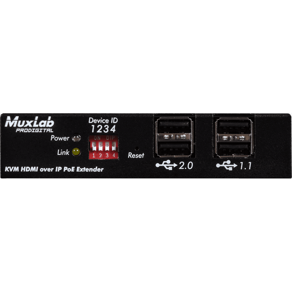 MuxLab 500772-RX - Receptor HDMI KVM sobre IP UHD 4K - Tempo Shop