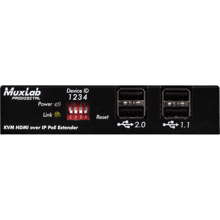 MuxLab 500772-RX - Receptor HDMI KVM sobre IP UHD 4K - Tempo Shop