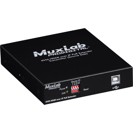 MuxLab 500772-TX - Transmisor HDMI KVM sobre IP con soporte 4K y PoE - Tempo Shop