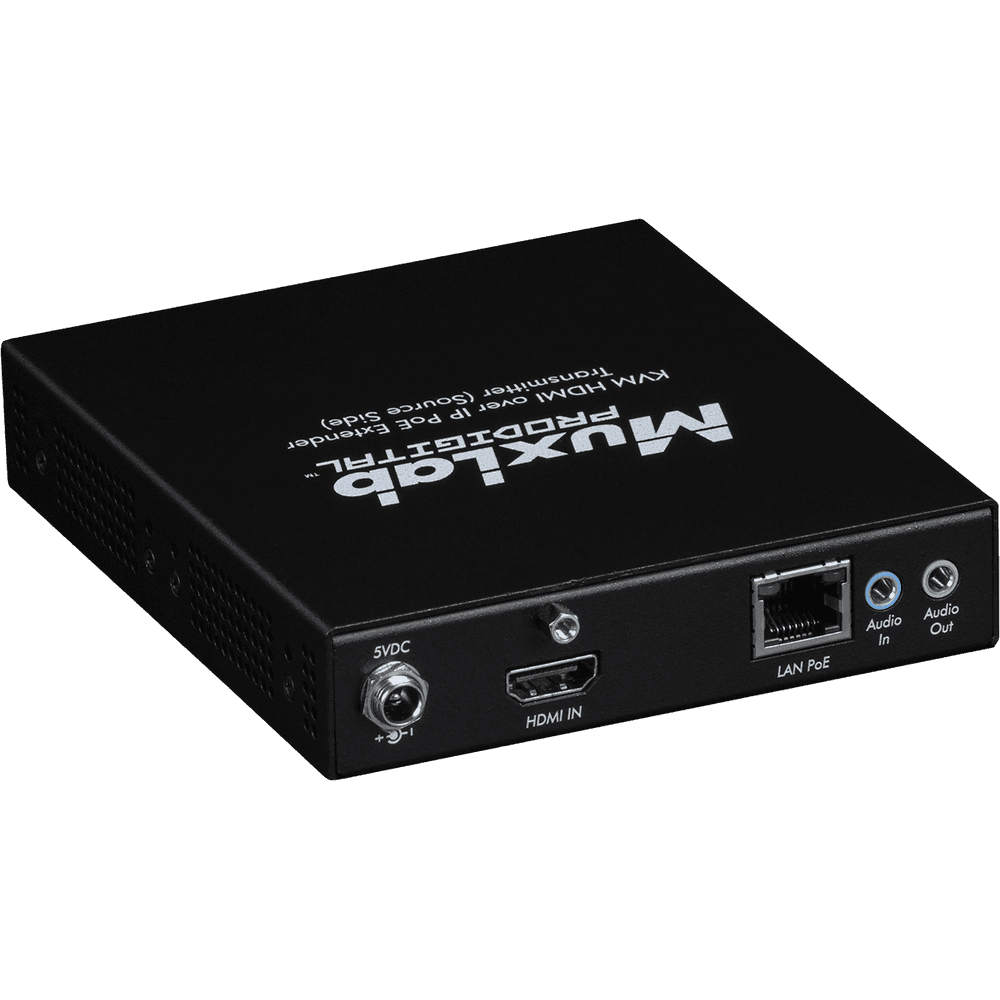 MuxLab 500772-TX - Transmisor HDMI KVM sobre IP con soporte 4K y PoE - Tempo Shop
