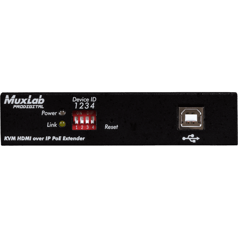 MuxLab 500772-TX - Transmisor HDMI KVM sobre IP con soporte 4K y PoE - Tempo Shop