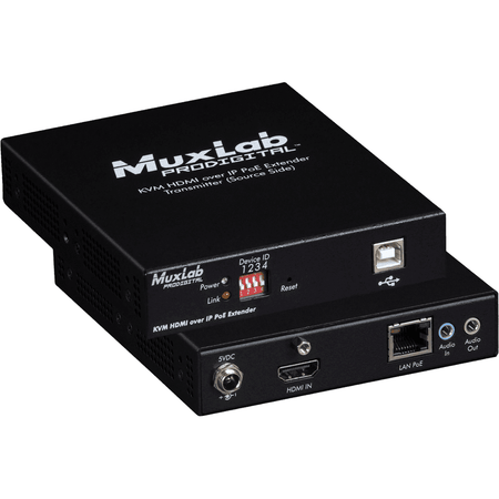 MuxLab 500772-TX - Transmisor HDMI KVM sobre IP con soporte 4K y PoE - Tempo Shop