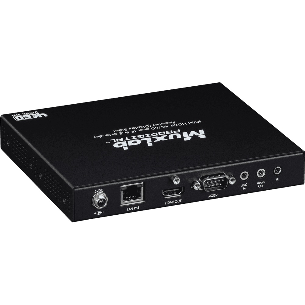MuxLab 500800-RX - Receptor KVM sobre IP 4K/60 con PoE - Tempo Shop