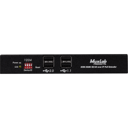MuxLab 500800-RX - Receptor KVM sobre IP 4K/60 con PoE - Tempo Shop