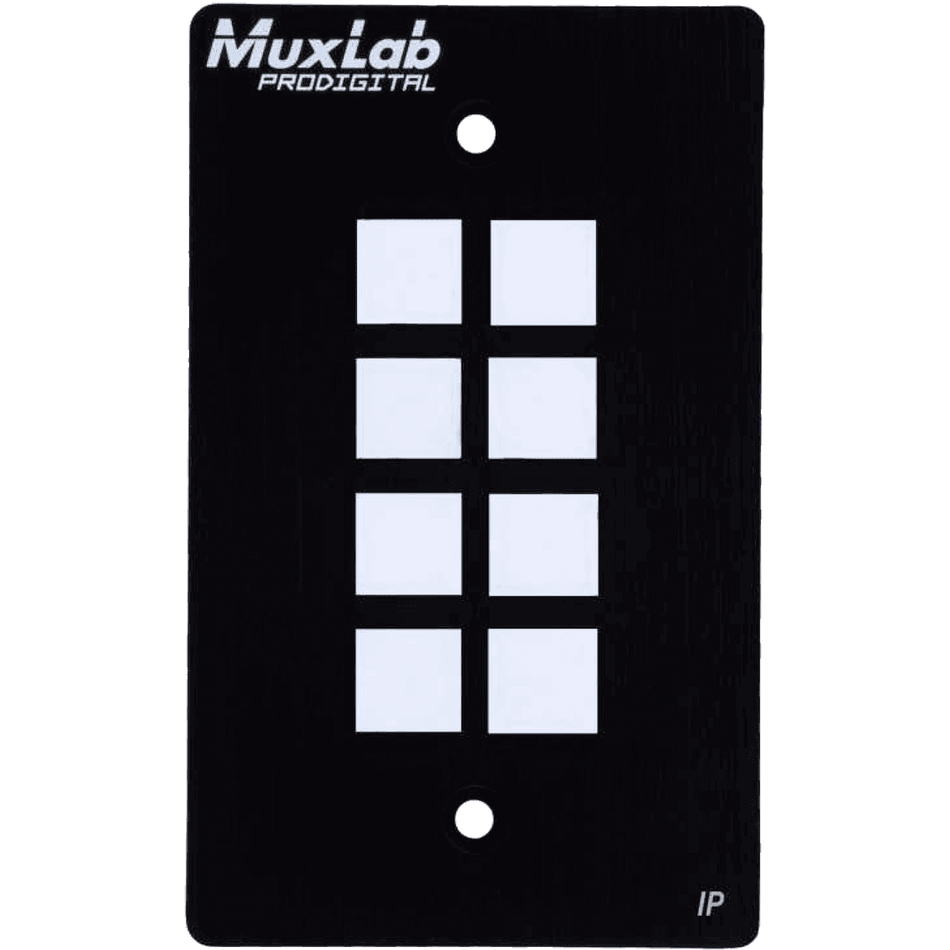 MuxLab 500816-IP - Panel de control IP PoE de 8 botones - Tempo Shop