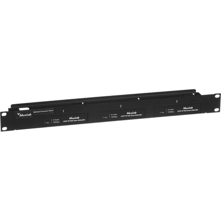 MuxLab 500905 - Chasis Enrackable 1U para 3 Transceptores - Tempo Shop
