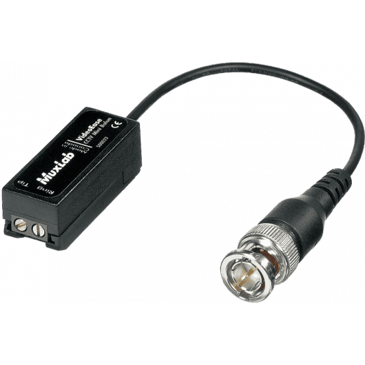 MuxLab IMU-500023 - Mini Balun CCTV - Transmisor de Vídeo Pasivo con Latiguillo Coaxial - Tempo Shop