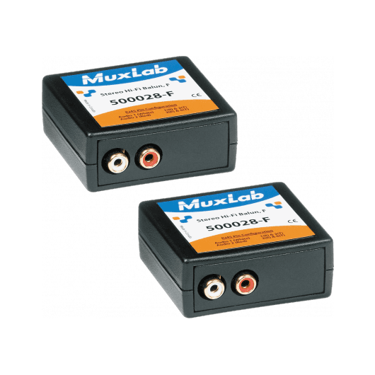 MuxLab IMU-500028-F-2PK - Kit Extensor de Audio Estéreo Hi-Fi Pasivo (RCA Hembra) sobre Cat5e/6 - Tempo Shop