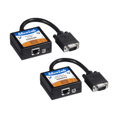 MuxLab IMU-500040-42-PK - Kit Extensor VGA Balun II sobre Cat5e/6 - Tempo Shop