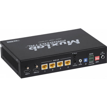 MuxLab IMU-500424 - Distribuidor HDMI/HDBaseT 1x4 UHD-4K para Instalaciones Profesionales - Tempo Shop
