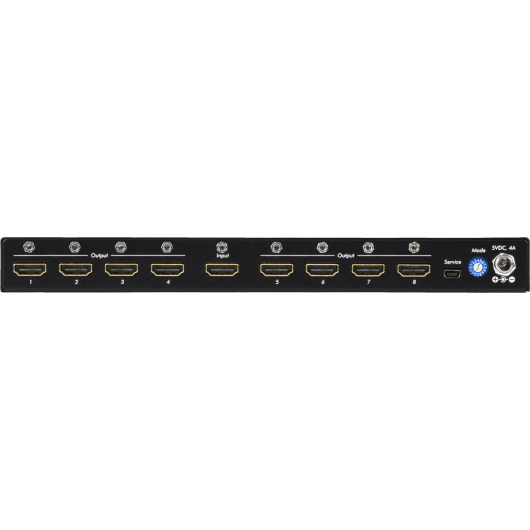 MuxLab IMU-500427 - Distribuidor HDMI 1x8, 4K/60 - Solución profesional para distribución de señal de ultra alta definición -
