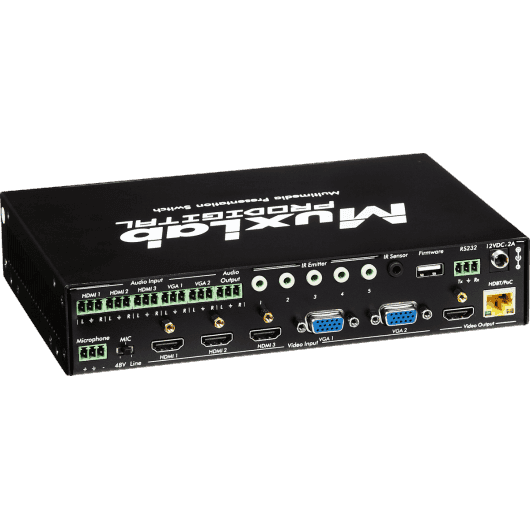 MuxLab IMU-500435 - Sistema de Presentación y Escalador HDBaseT HDMI/VGA 5x1 - Tempo Shop