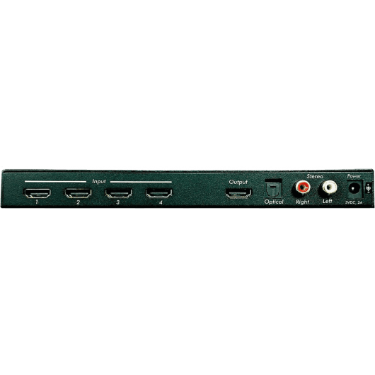 MuxLab IMU-500437 - Selector HDMI 4x1 4K/60 con extracción de audio y soporte ARC - Tempo Shop
