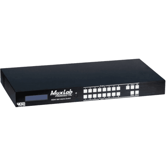 MuxLab IMU-500443-EU - Matriz HDMI 8x8 4K/60 con Extracción de Audio - Tempo Shop